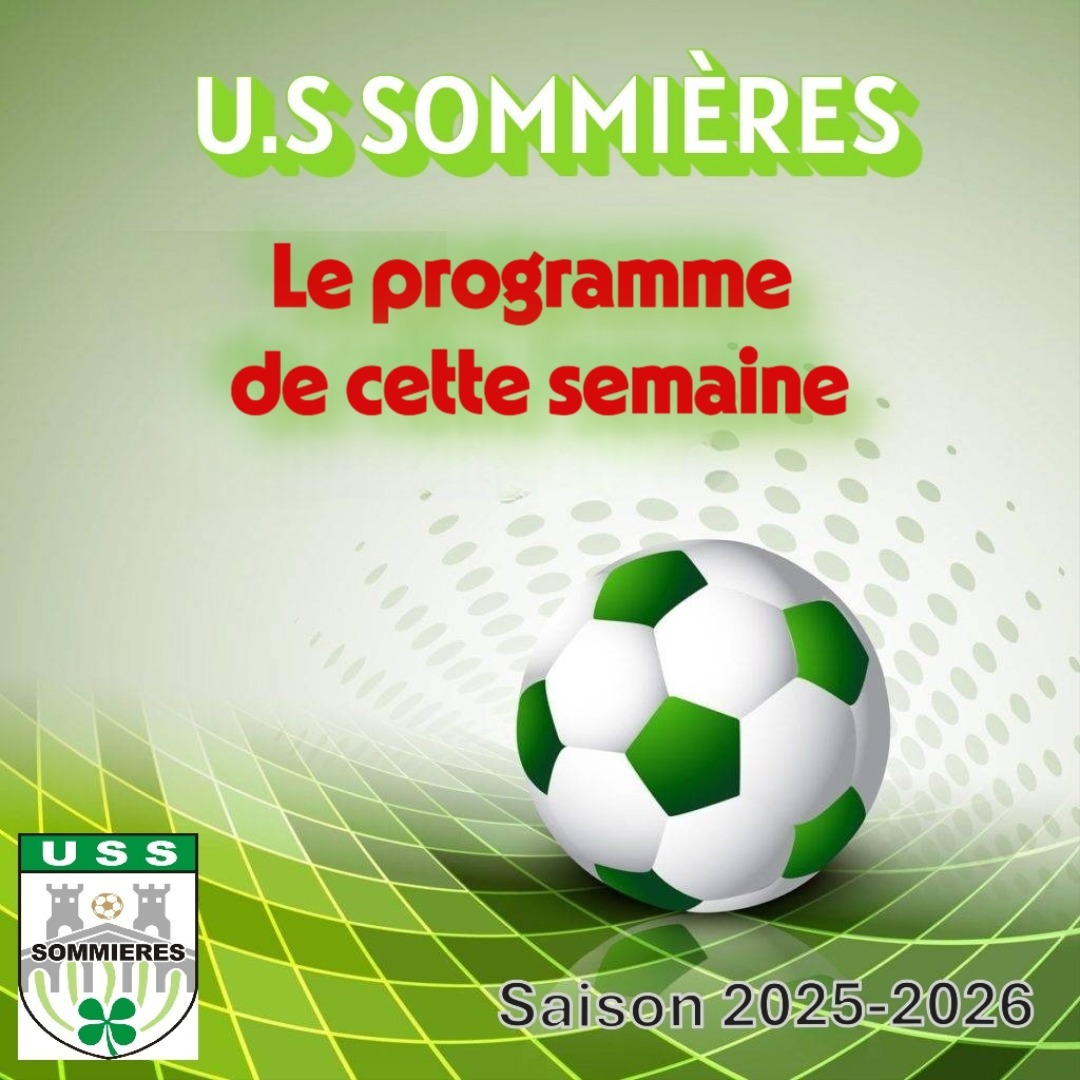 Le programme de cette semaine