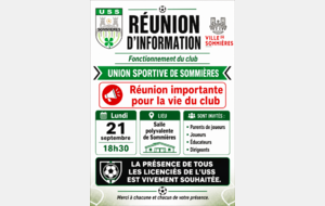 Réunion de rentrée parents/joueurs/club