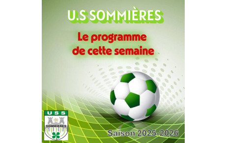 Le programme de cette semaine