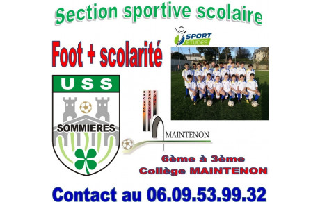 Section sportive scolaire 2027/2028, renseignez-vous maintenant !