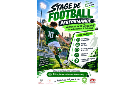 Stages Foot Jeunes - Automne 2026