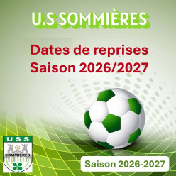Les reprises d'entrainements pour 2026/2027